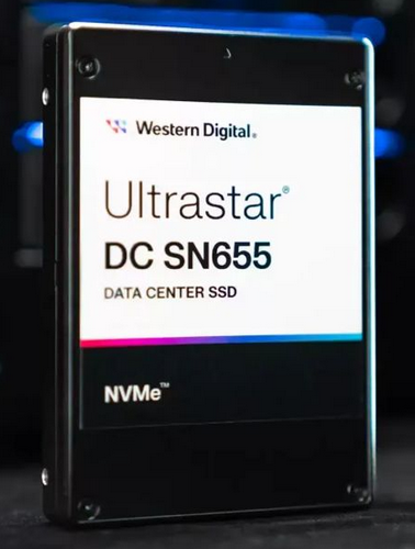 SN655 15.38TB U.3 NVMe西数企业级固态硬盘